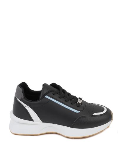 Black sports shoes - sneakers