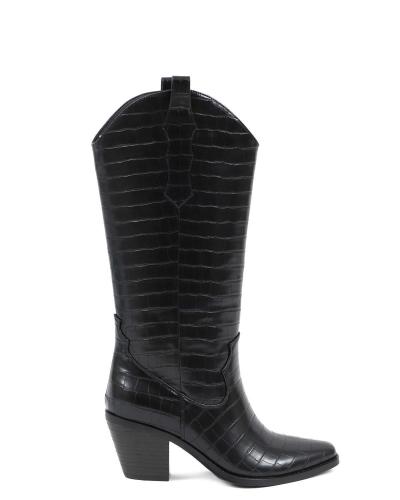 Black cowboy boots