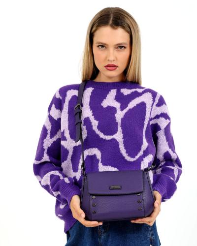 Purple women's cross body bag 2