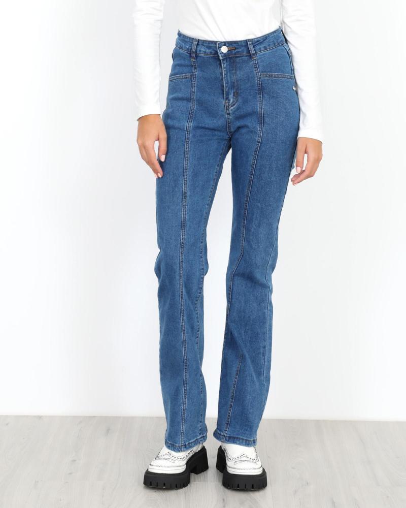 Blue jean trousers straight fit Blue jean trousers straight fit