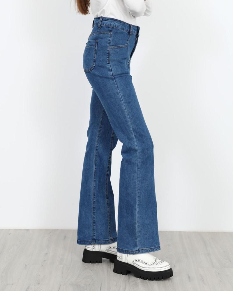 Blue jean trousers straight fit Blue jean trousers straight fit